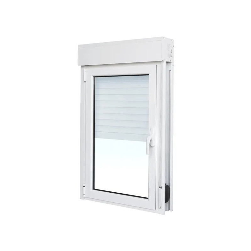 Ventana oscilobatiente con persiana