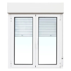 Ventana oscilobatiente con persiana pro