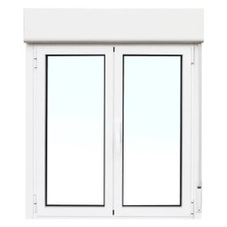 Ventana oscilobatiente con persiana pro