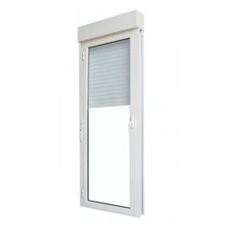 Ventana abatiente simple con persiana