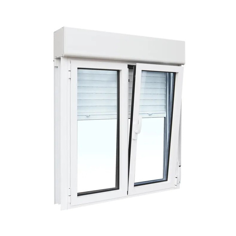 Ventana oscilobatiente con persiana pro